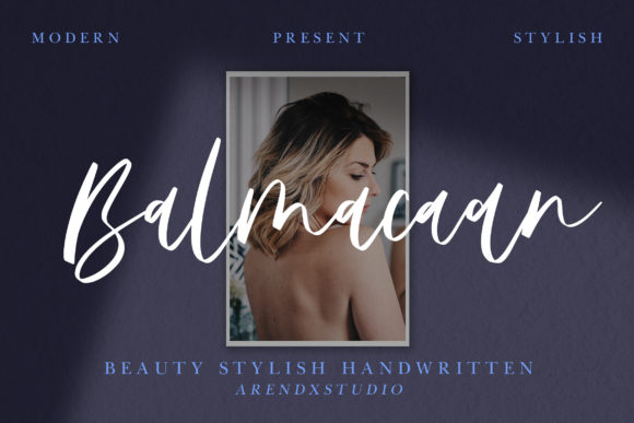 Balmacaan: A Handwritten Font for Creative Makers