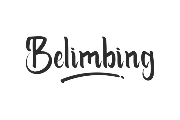 Belimbing: A Handwritten Font for Elegant Design