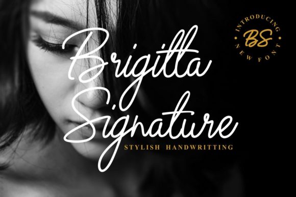 Brigitta Signature Font for Elegant Design