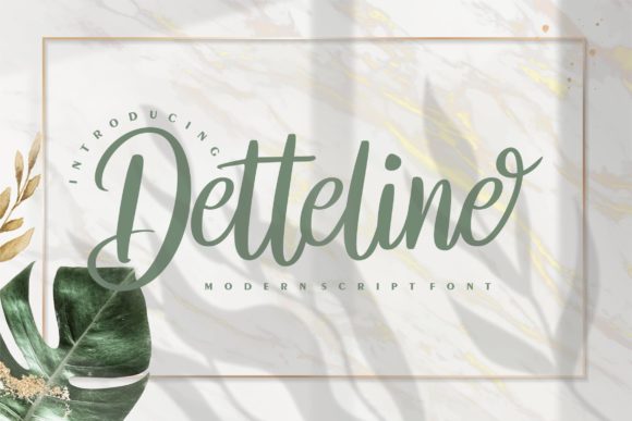 Detteline: A Handwritten Font for Creative Makers