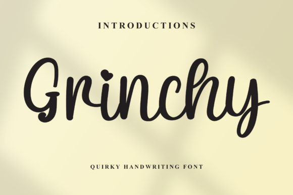 Grinchy Font: Elegant Script for Editorial Design
