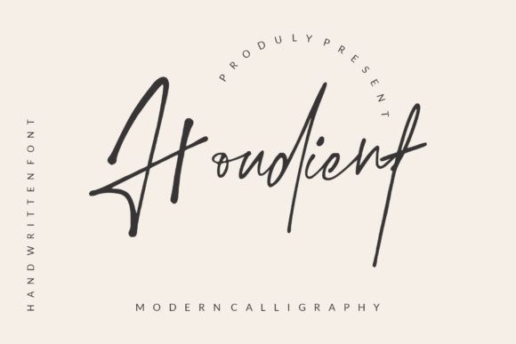 Houdient: A Stylish Script Font for Web Design