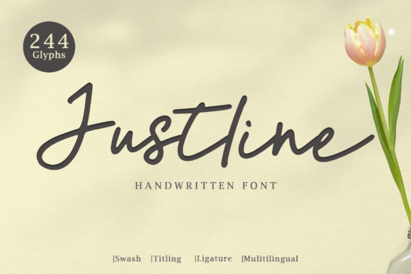 Justline: A Handwritten Font for Web Design