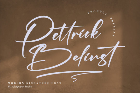 Pettrick Belinst: A Script Font for Creative Projects
