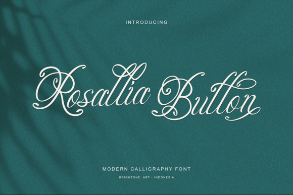Rosallia Button: A Script Font for Web Design