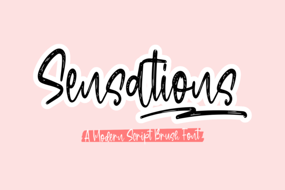 Sensations Font: Handwritten Elegance for Crafters
