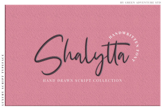 Shalytta: A Hand-Drawn Script Font for Web Design