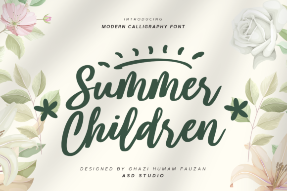 Summer Children Font for Web Design